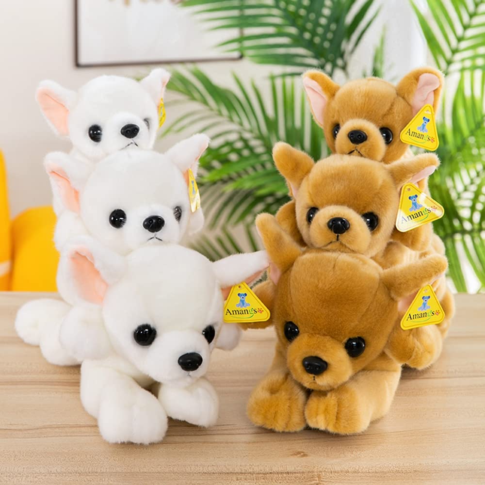 Amazon｜チワワ 犬 本物そっくり ぬいぐるみ 抱き枕 置物 縫い包み